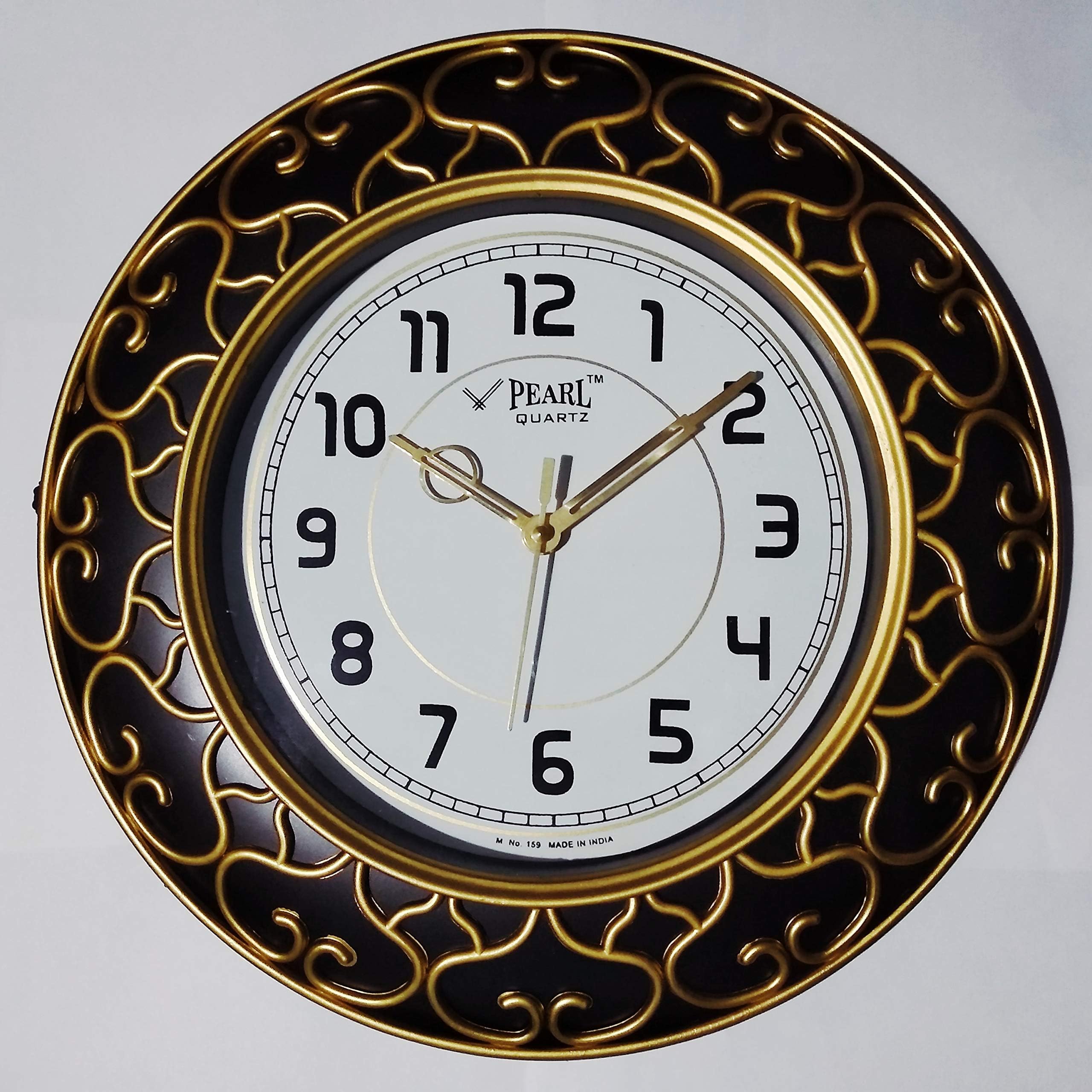 ROYSTAR Plastic Wall Clock (12x12 inch, White)