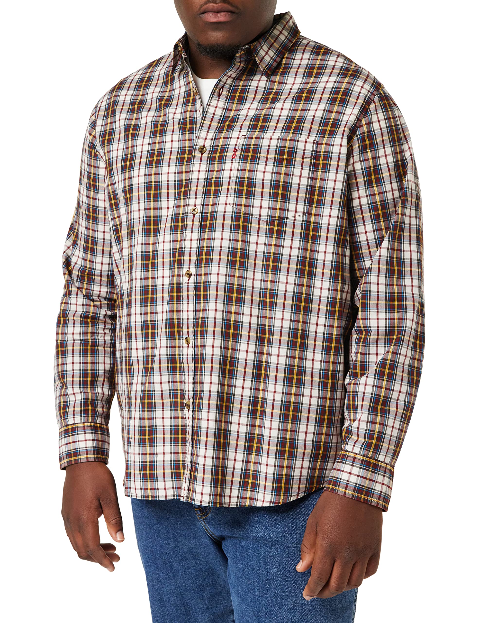 Levi's Men's Sunset 1-Pocket Standard Shirt Kianna Pirate Black (Black) S -