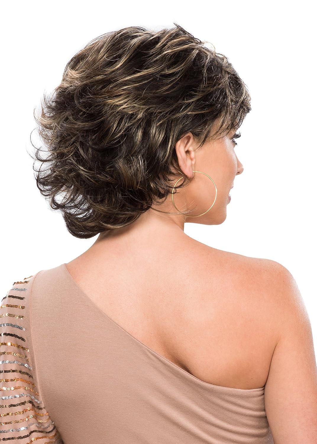 Tony of Beverly Womens Synthetic Wig ''Lacey''-14HL8: 8 w/14 hi-lights
