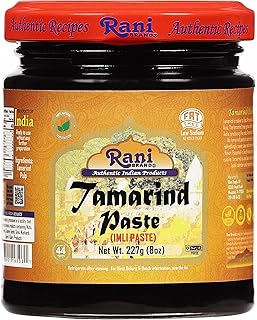 Rani Tamarind Paste Puree (Imli) 8oz (227g) Glass Jar, No added sugar ~ ...