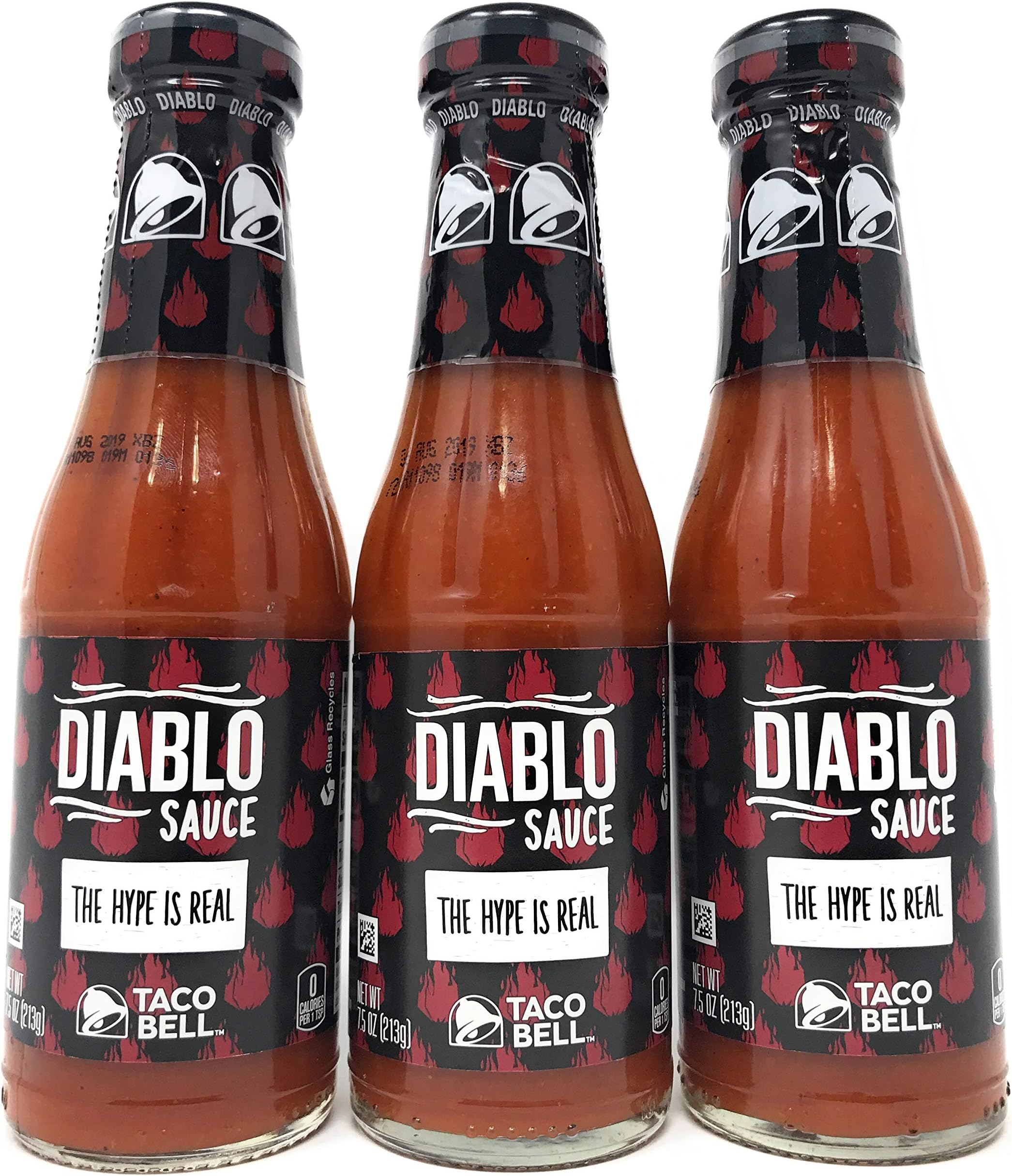 Taco Bell Diablo Sauce, 7.5 oz (Pack of 3)