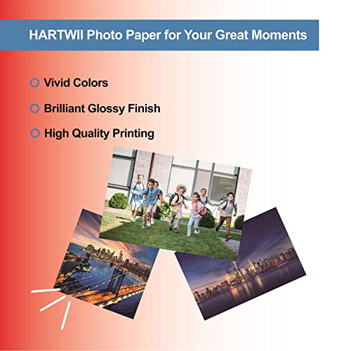 220 Sheets Photo Paper Glossy Inkjet 8.5X11 44Lb 160Gsm A4 Letter Size Suitable For All Dye Ink Printers Hartwii #TOP4