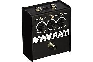FATRAT Distortion Pedal with Selectable MOSFET Clipping and Thick Boost