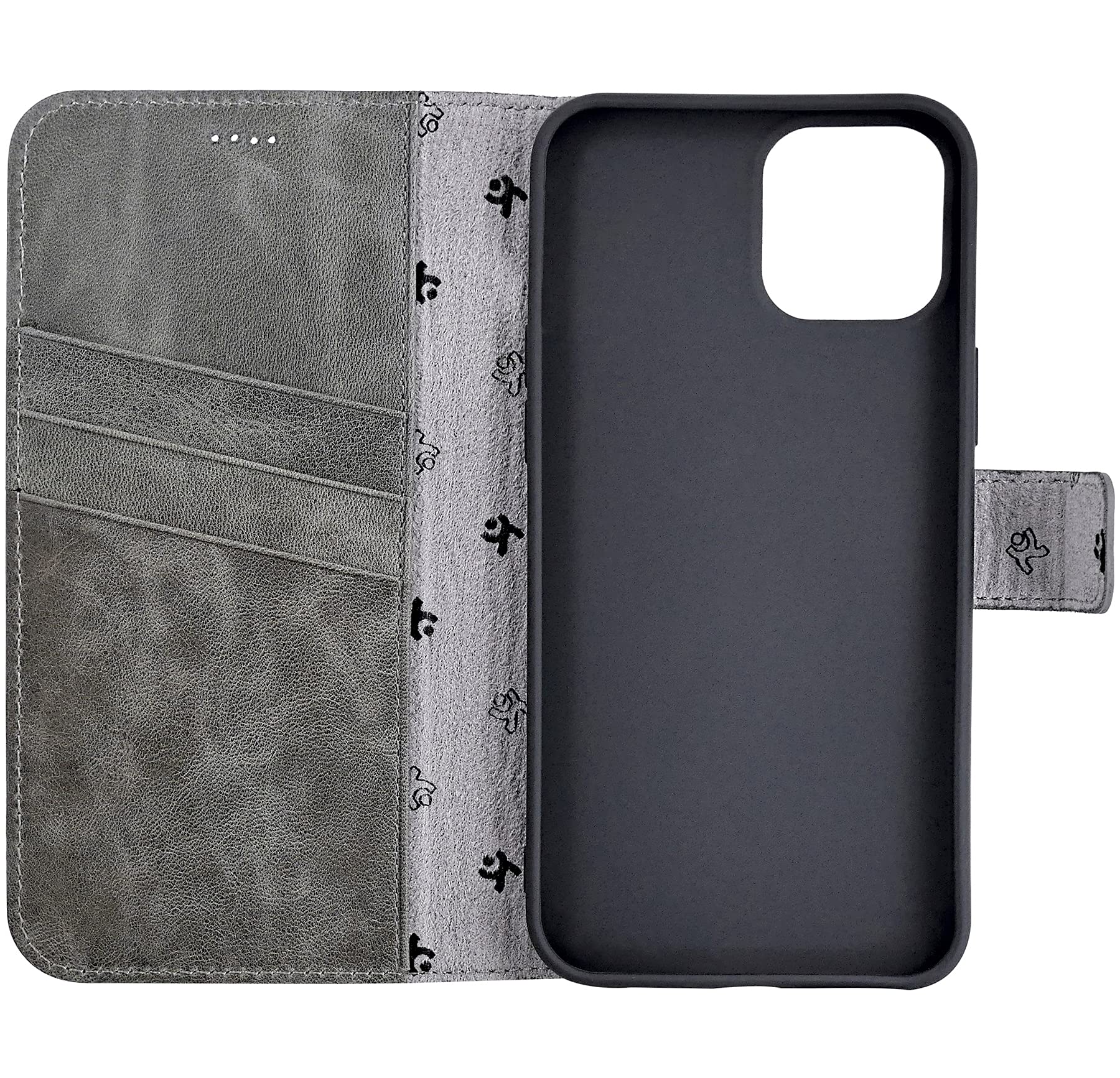 Suncase Book-Style Lederhülle Für IPhone X/XS – Mit Standfunktion & Kartenfach, Antik Braun