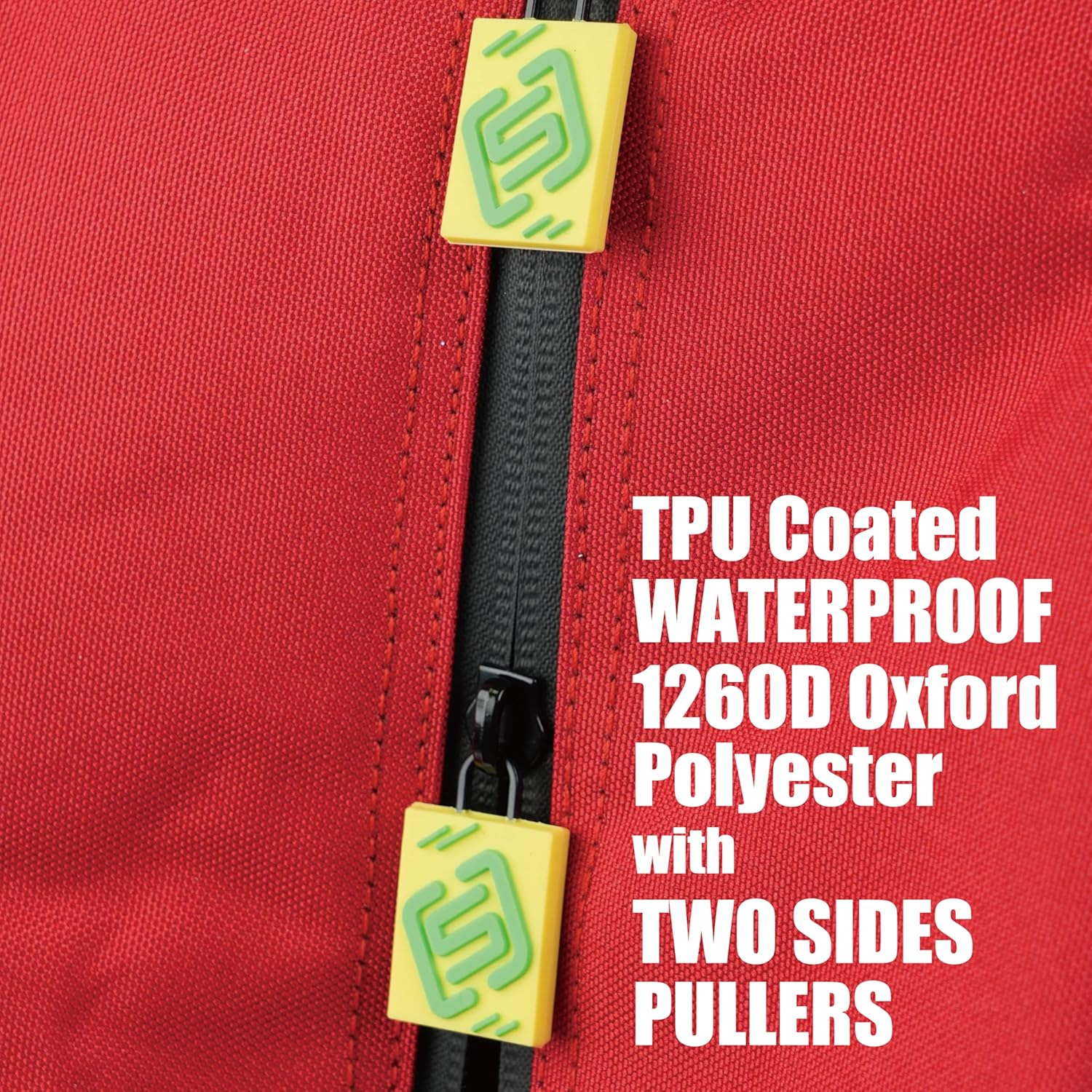 SANDIAN Golf Bag Rain Hood Cover, Waterproof 1260D Oxford Polyester, 12x20 Inches, Padded Protection, PU Coated, Two Sided Zipper, Adjustable Buckle Lock Fasteners, Snap Button Locking