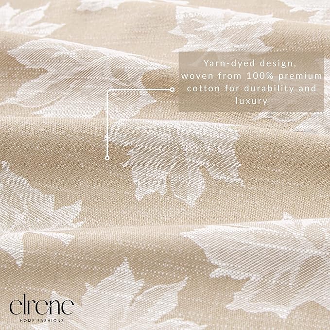 Servilletas de Tela Jacquard Elrene Falling Leaves, 8 Unidades, 43x43 cm miniatura 3