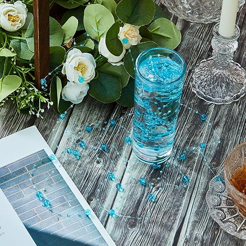 Miniatura 56 de Tondiamo 24 piezas de perlas artificiales para velas flotantes, perlas de imitación, guirnalda de decoración para jarrones, decoración de bodas
