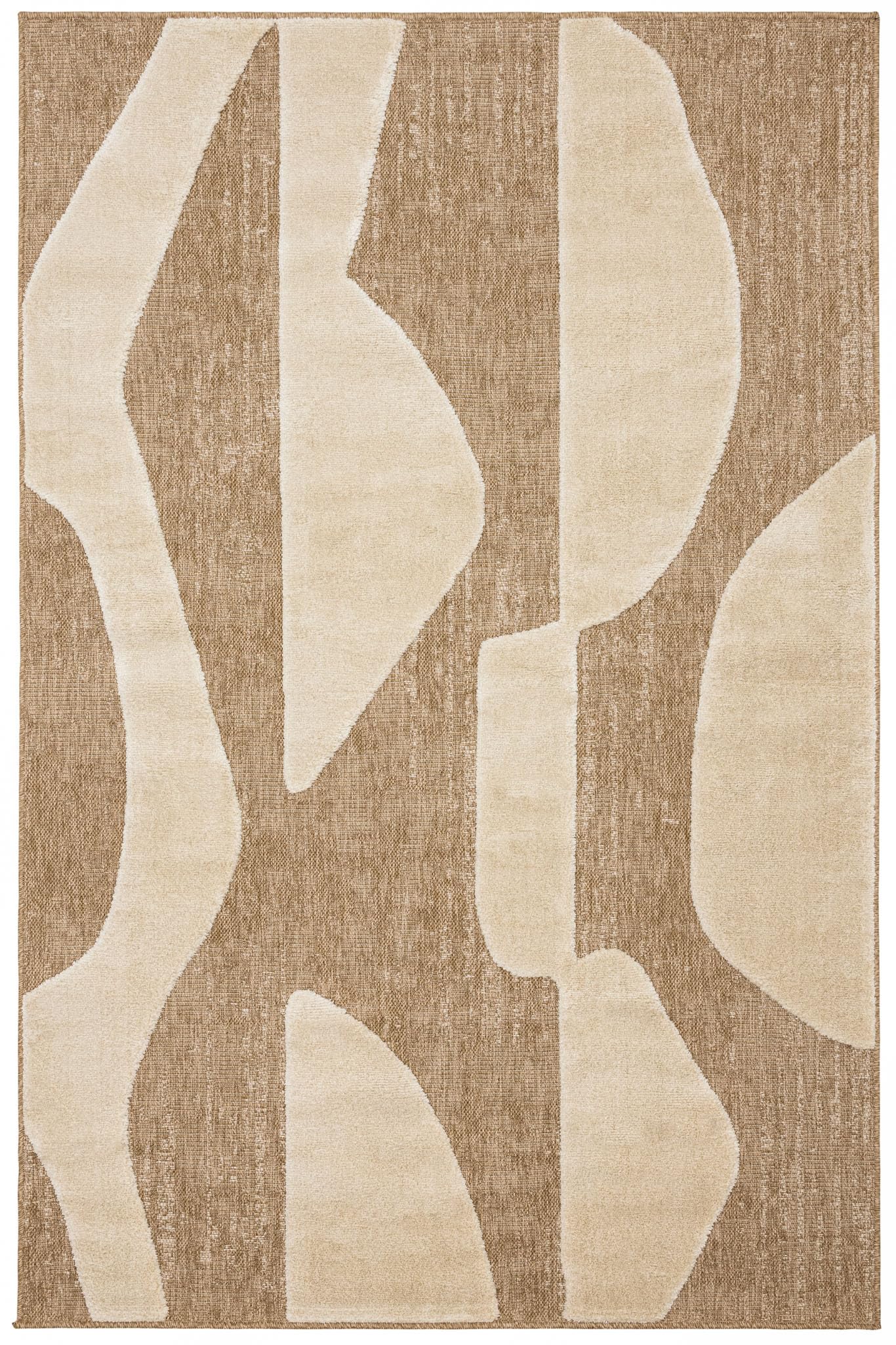Produktbild von Nazar Palmateppich, Natur, Jute-Look, Naturteppich Für Wohnzimmer, Schlafzimmer, Flur, Boho-Teppich, Naturfarbe (9494 Schwarz, 160x230 Cm