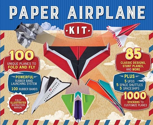 Paper Airplane Kit: 100 Planes to Fold & Fly, 1000