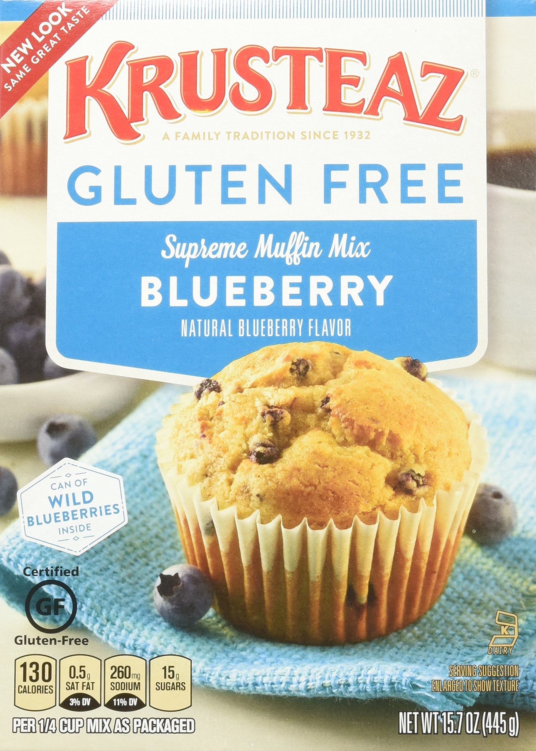Amazon.com : Krusteaz Wild Blueberry Supreme Muffin Mix, 17.1 Oz