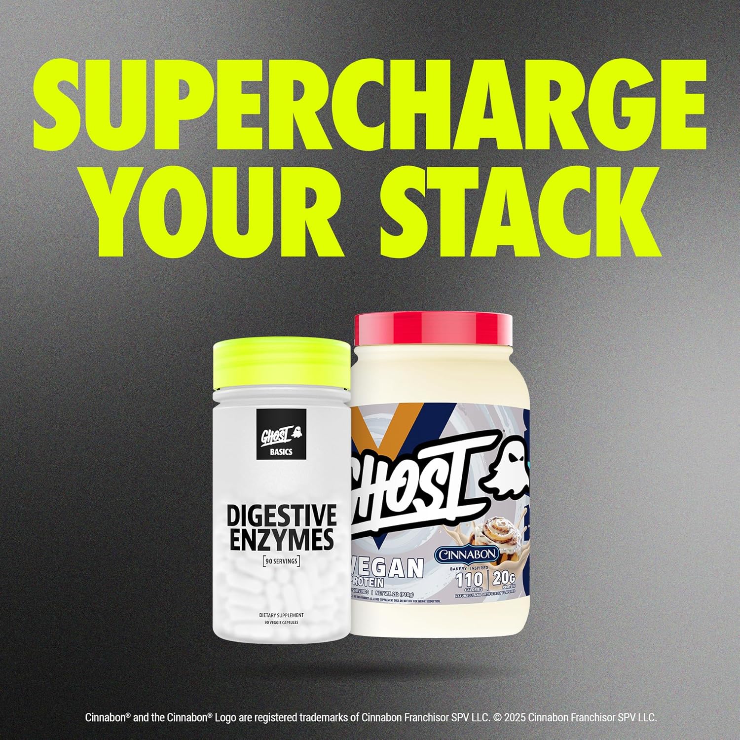 GHOST Basics Digestive Enzymes Supplement for Men & Women - Multi-Enzymes, Probiotics & Prebiotics for Supporting Digestion & Gut Health - Vegan Friendly - 90 Veggie Capsules