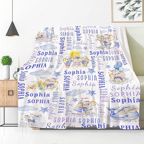 Miniatura 55 de Custom Name Blanket Throw Personalized Blanket for Kid with Names Customized Blanket with Name for Baby,Custom Blanket,Gift for Birthday Letter