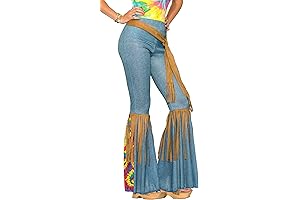 Embark on a Groovy Groove with Forum Novelties Women's Hippie Costume Bell Bottoms