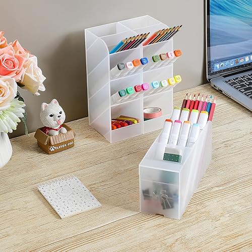 Miniatura 8 de MaxGear Organizadores de bolígrafos 4 unidades organizador de lápices para almacenamiento de escritorio organizador de escritorio para oficina