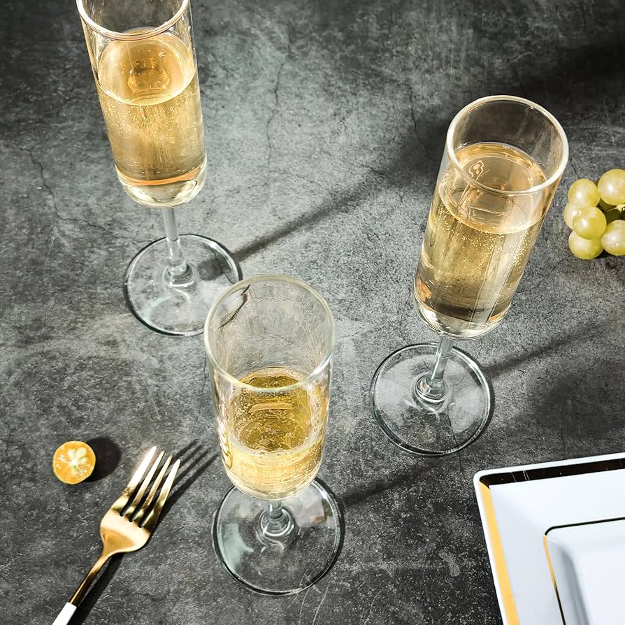 ei.champagne Amazon.com | UMEIED Champagne Flutes, 6oz Edge Champagne