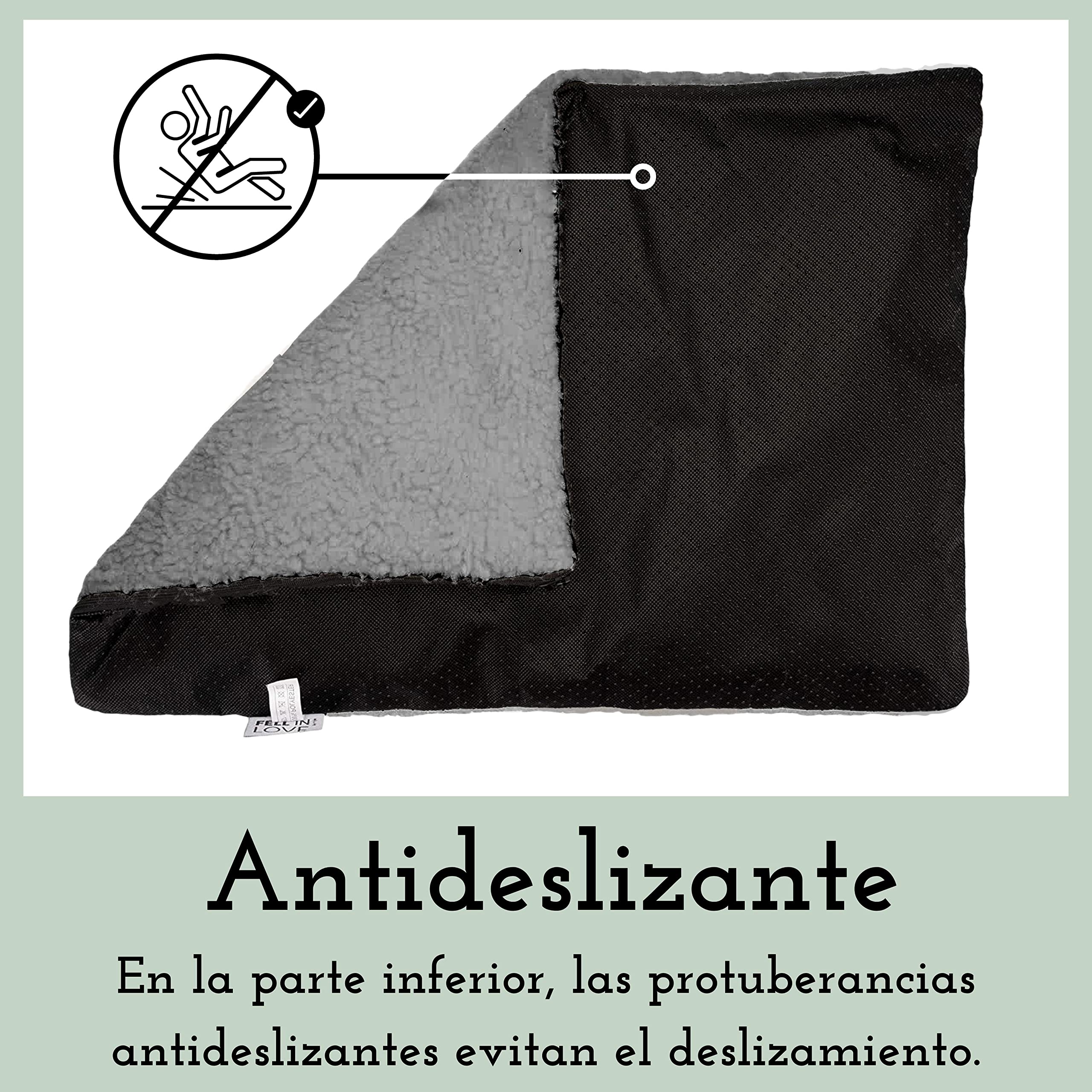 riijk Manta Calefactora Autocalentable para Perros 90 x 64 cm - Lavable y Sin Crujidos - Estera Térmica