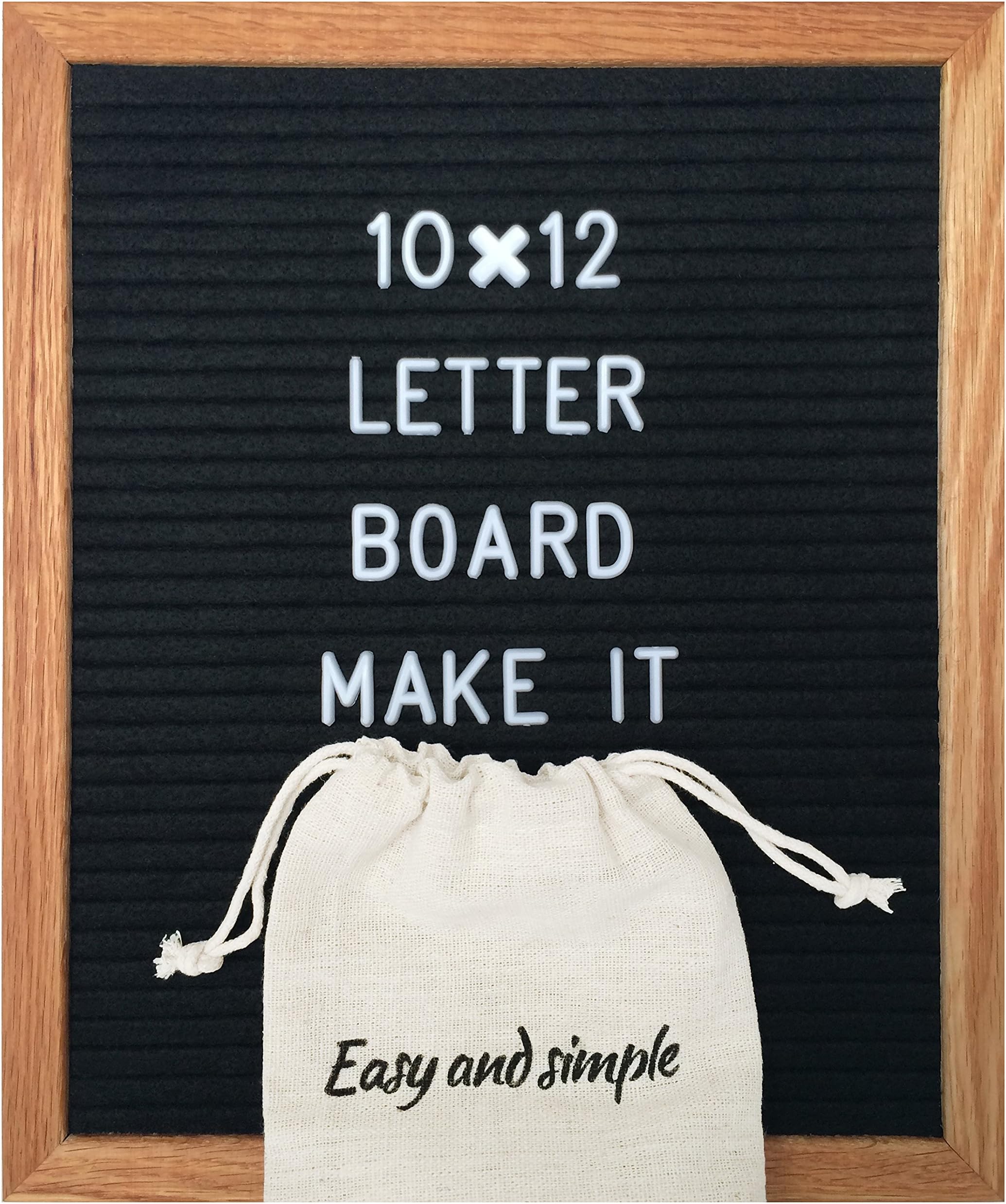 Black Felt Letter Board 10x12 Inch/Changeable feltboard