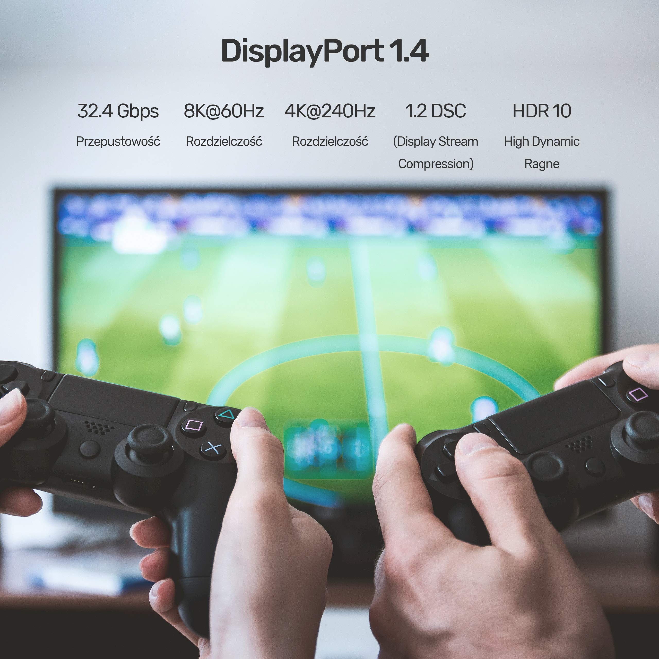 UNITEK C1617GY OPTIC CABLE DISPLAYPORT 1.4 AOC 8K 20M