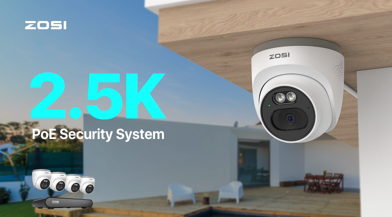 Amazon.com : ZOSI C220 8CH 4MP QHD 2.5K PoE Home Security Camera