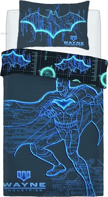 Warner Bros Batman 'Wayne Industries' Single Duvet Set