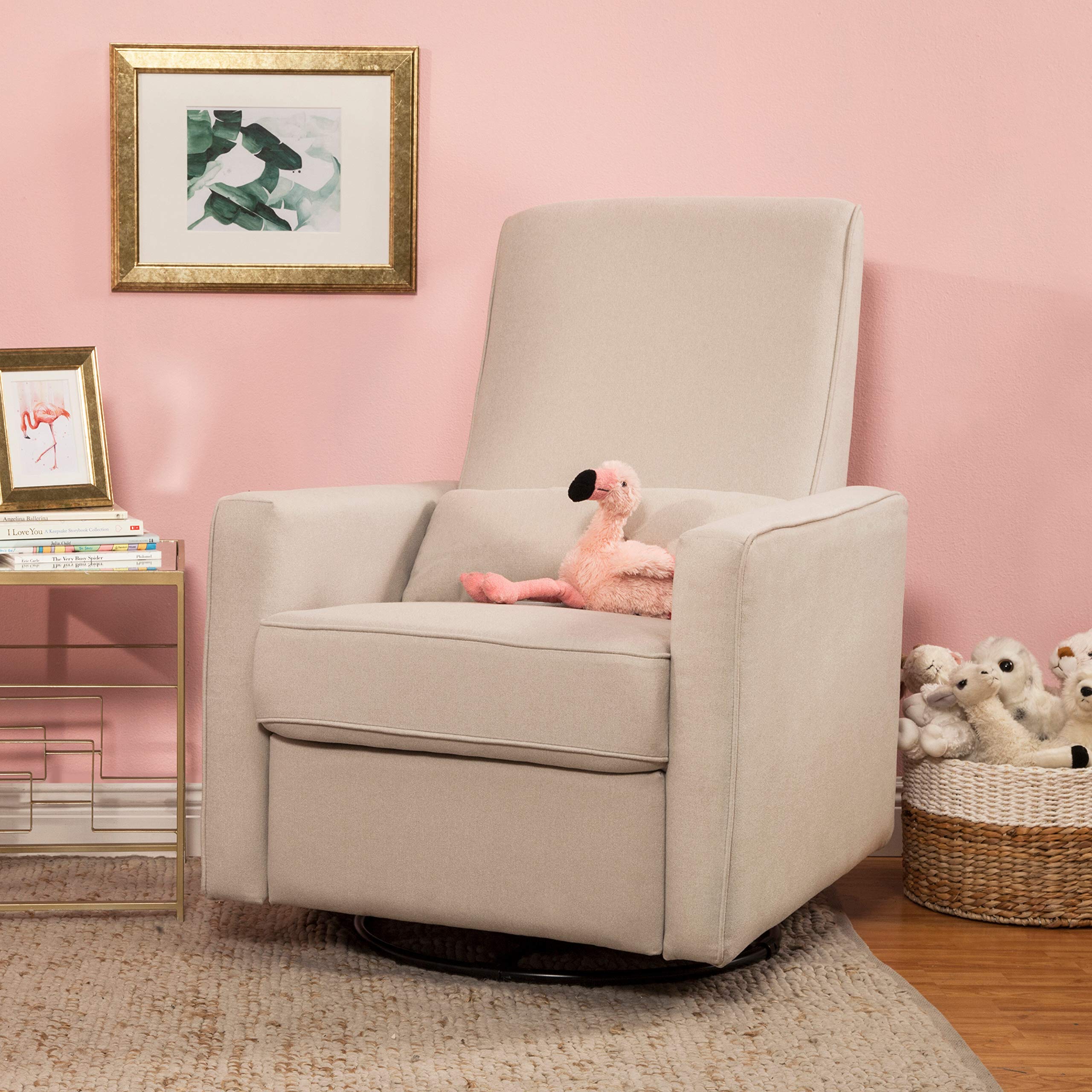 Buy DaVinci Piper Upholstered Recliner and Swivel Glider in Cream