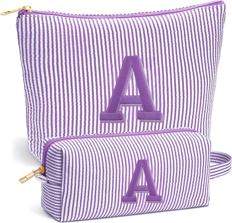 Fohufo Conjunto de Necessaires para Viagem com 2 Bolsas, Roxo