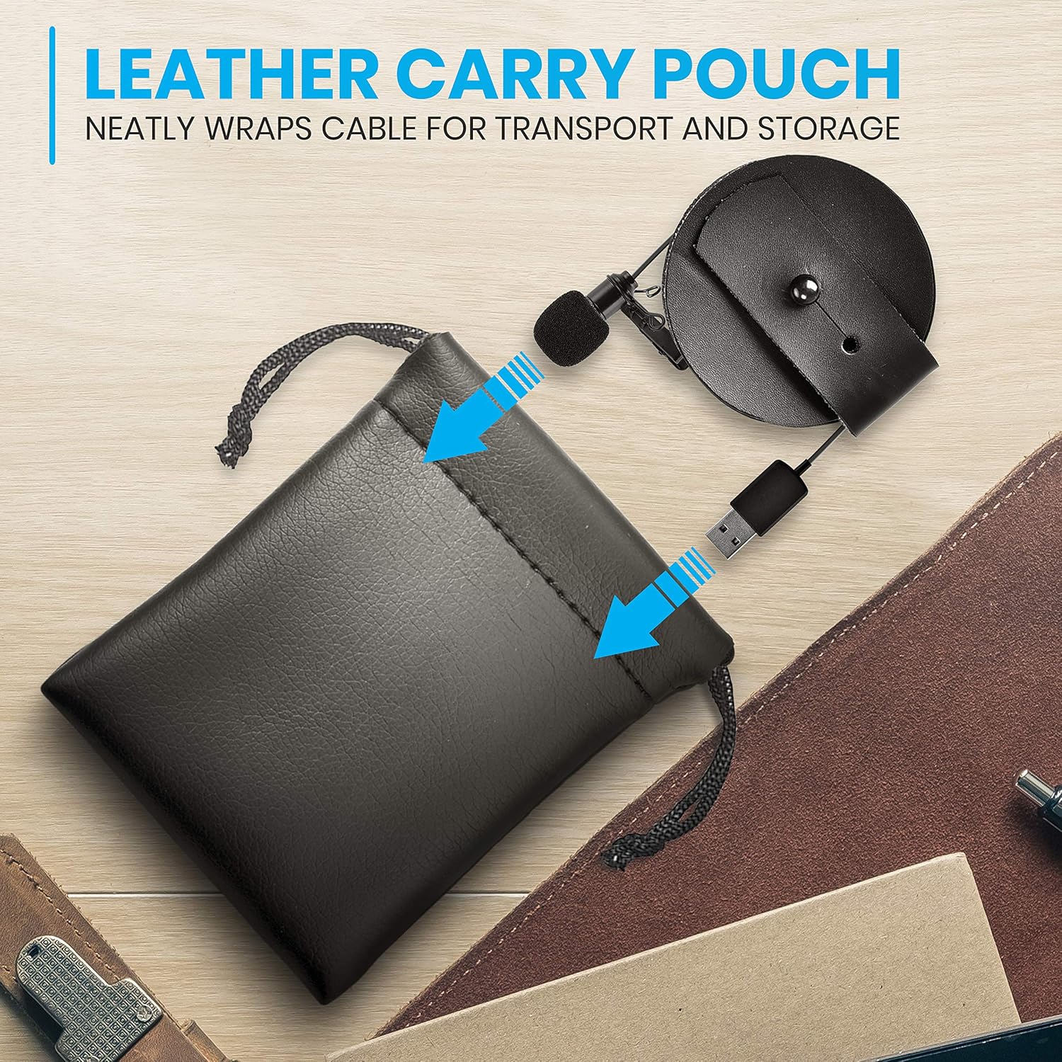 Flаѕh Dеаlѕ - 80% оƒƒ Pyle Lavalier Microphone-w/USB C Adapter, Cable Wrap-Plug and Play Omnidirectional Copper Compact Clip On Lapel Mic for Laptop PC Mac Smartphone Podcast Online Class, Standard, 1 (PDMIUSBLP14)