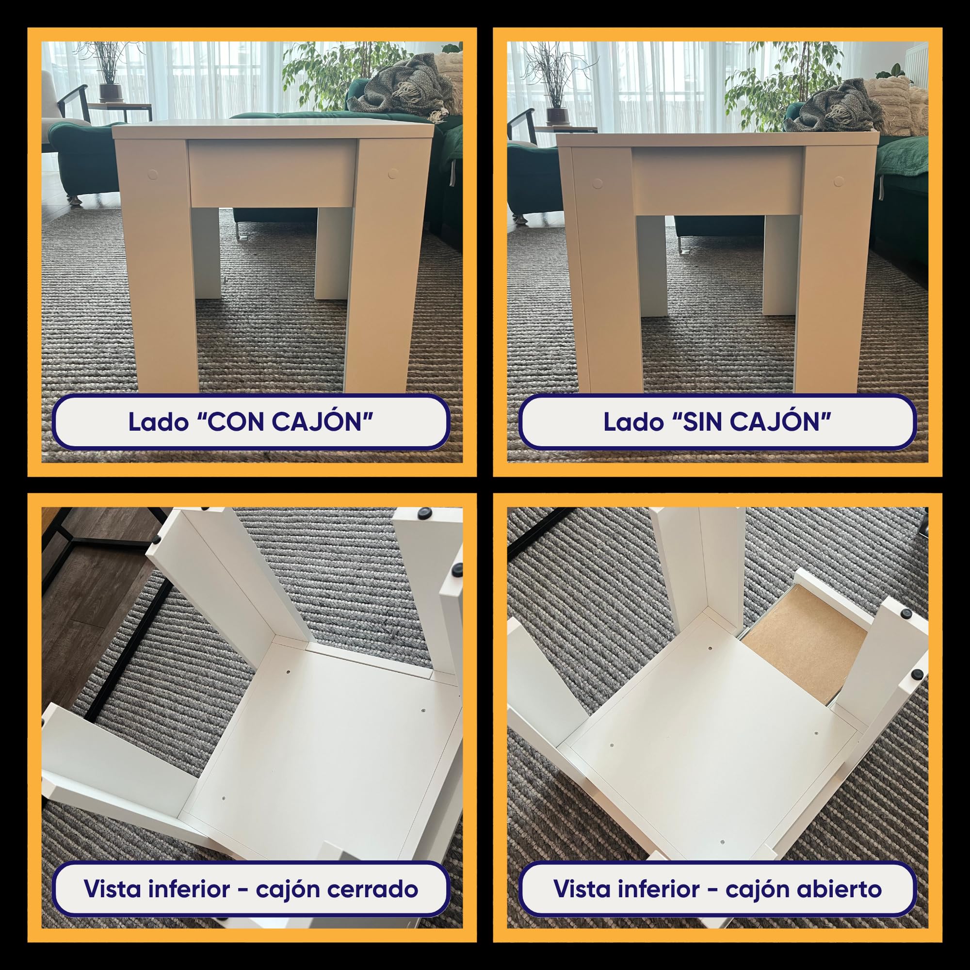 Elder Welder® Mesa con Compartimento Oculto y Cerradura RFID | Caja Fuerte Camufladas, Mueble con Cajón Secreto, Caja Fuerte Oculta y Escondite Secreto