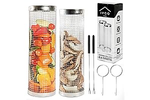 Supreme 2XL Stainless Steel Grilling Baskets: Elevate Your Dad's Grilling Game