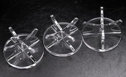 Miniatura 5 de Soporte de exhibición de acrílico redondo de 1.929 in para esferas, huevos, cristales coleccionables, minerales, 1 unidad