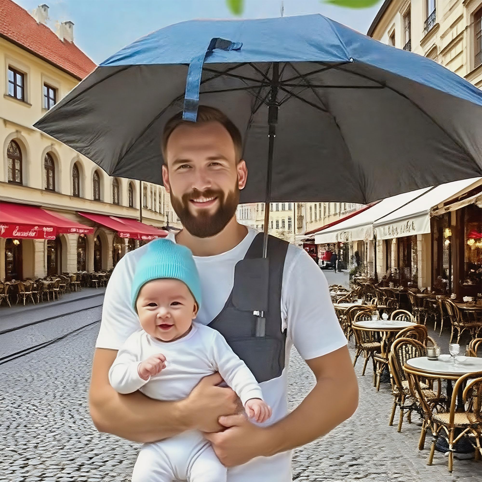 Sangle de Support de Parapluie Mains Libres Portable pour Parapluies Pliants