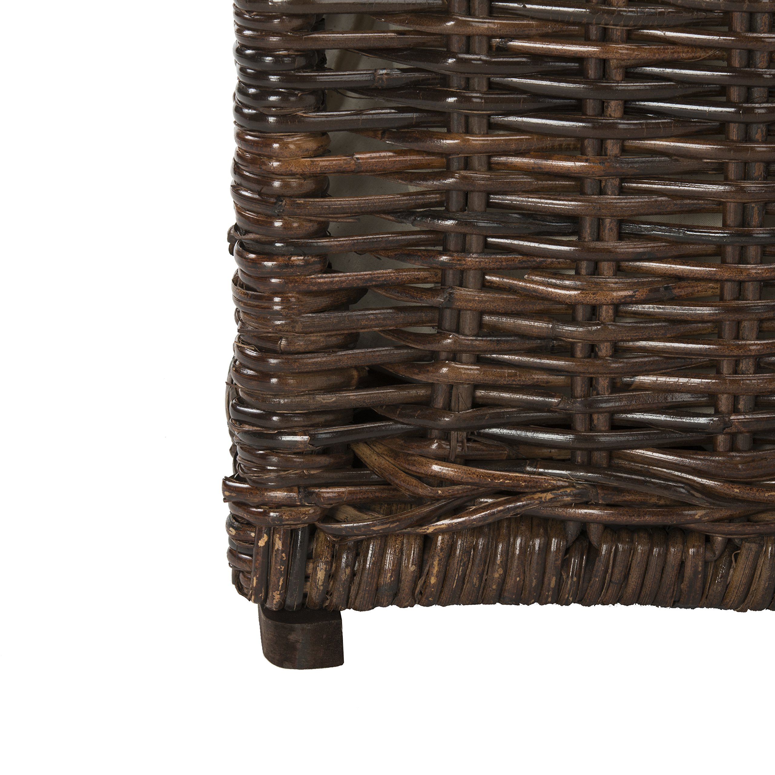 happimess HPM9003A Jacob - Baúl de almacenamiento de mimbre de 30 pulgadas, plegable para almacenamiento plano, ratán-Sarang Buaya, costero para oficina, dormitorio, sala de estar, dormitorio,