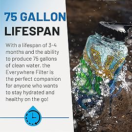 Epic Water Filters Nalgene OG Water Bottle with Filter, USA Made, BPA Free, Removes 99.99% Tap Water Contaminants, Forever Chemicals