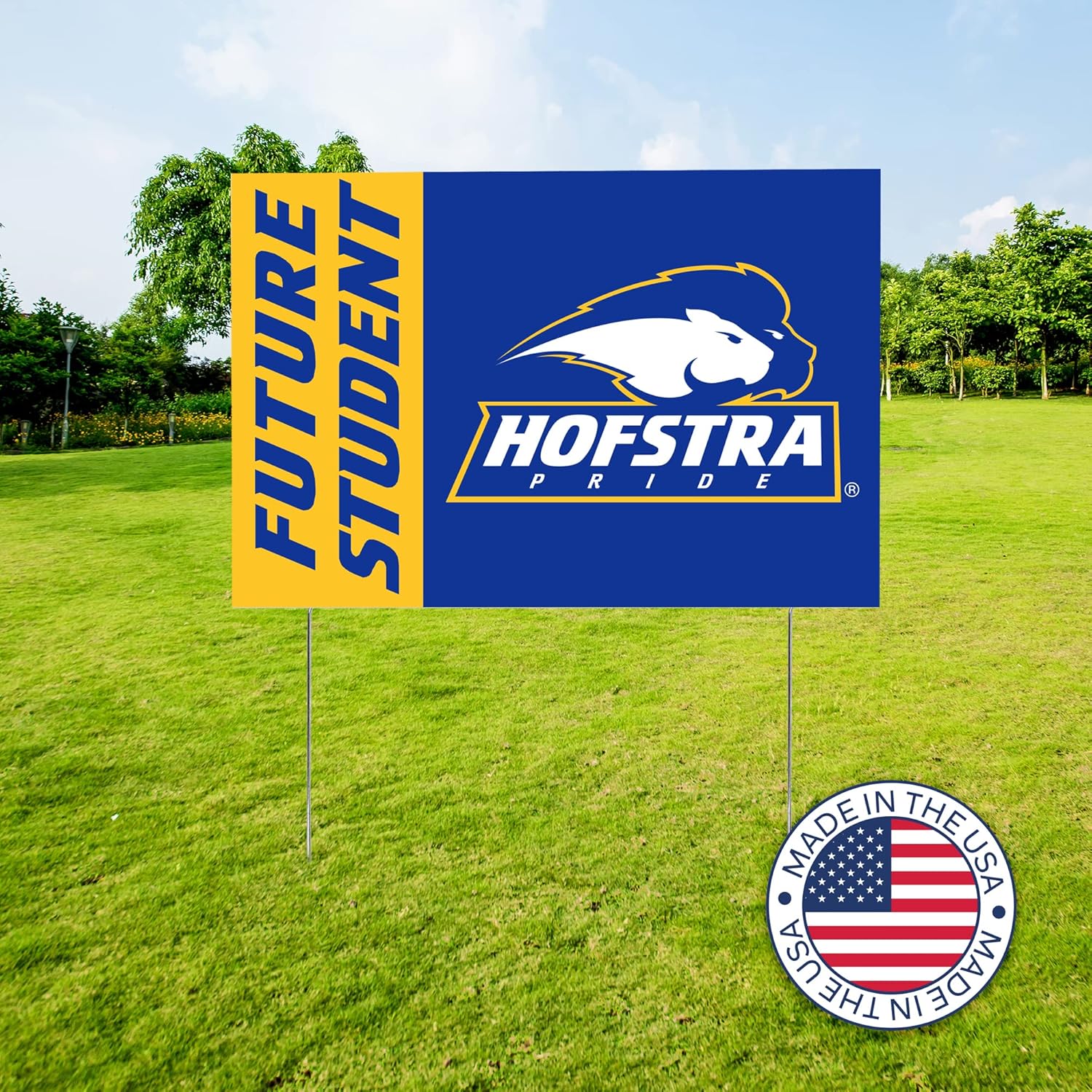 Desert Cactus Hofstra University Pride 12x18" Graduate Graduation Celebration Yard Sign Graduates Outdoor Lawn Display with Stakes (Grad Sign 4)