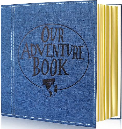Álbum de fotos de página autoadhesivo nuestro libro de aventuras cubierta de lino boda aniversario graduación familia viajes con capacidad para disponible en Yaxa Guatemala