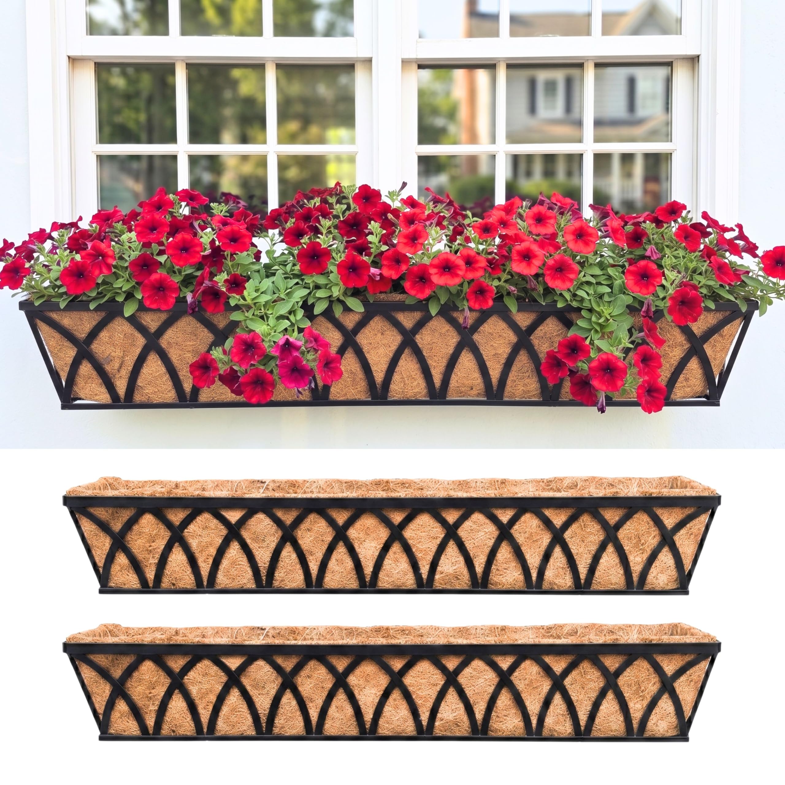 LaLaGreen Wall Planters 48 Inch 2 Pack
