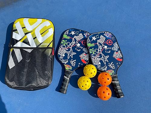 Miniatura 2 de Incisae Palas de pickleball, regalo de pickleball, raquetas de pickleball de fibra de vidrio, toalla de enfriamiento y cubierta de pickleball -
