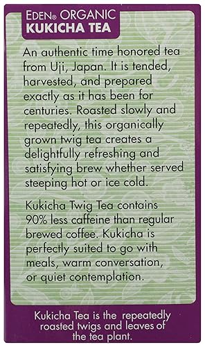 Miniatura 7 de Eden Té ramita, bolsas de té, kukicha, cajas orgánicas de 1.12 oz
