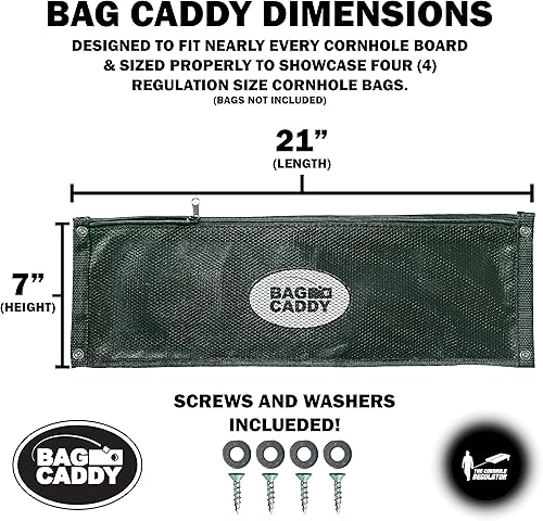 Miniatura 3 de Bolsa de Cornhole Caddy (paquete doble)  Almacenamiento de bolsas de maíz  Accesorios para tableros de Cornhole