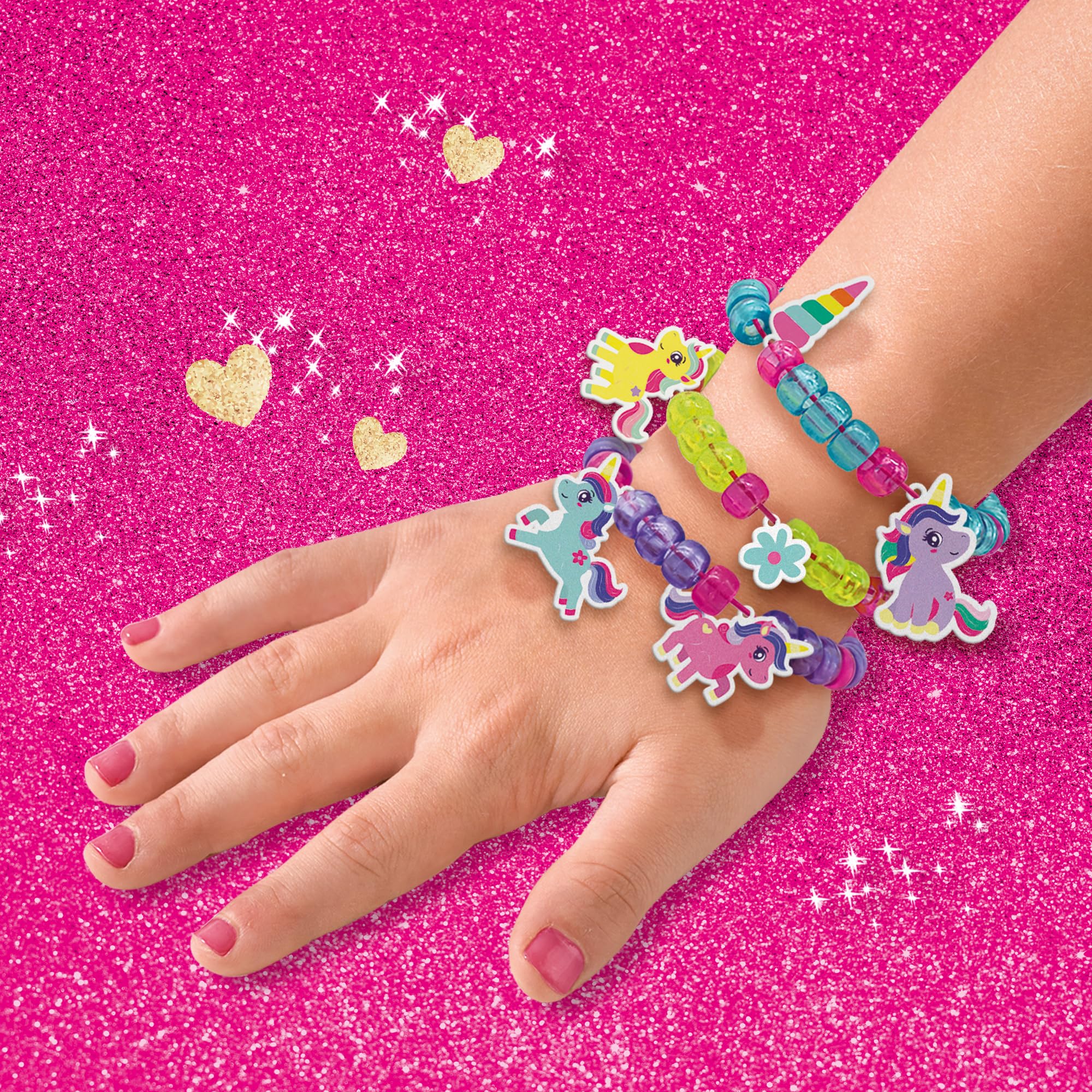 Ses Creative Bracelets de Perles Licorne Kit Créatif dès 5 Ans - Rose