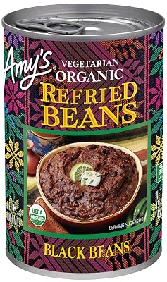 Amy's Refried Black Beans, Gluten Free, Organic & Vegetarian, Canned, 15.4 Ounce (Pack of 12)
