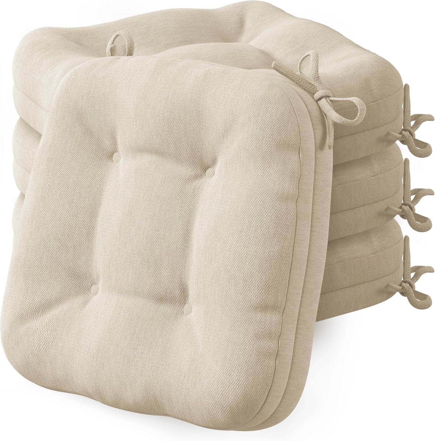 Amazon.com: Codi Dining Chair Cushions 4 Pack, Thick Chairs Pads for ...