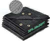 Vista 24 de Kesfitt Tela de sombra 70% para jardín, red resistente de 10 x 20 pies, lona de malla con material de polietileno de alta densidad y ojales