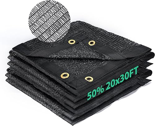 Miniatura 23 de Kesfitt Tela de sombra 40% para jardín, red resistente para el sol, lona de malla de 3 x 10 pies con material de polietileno de alta densidad