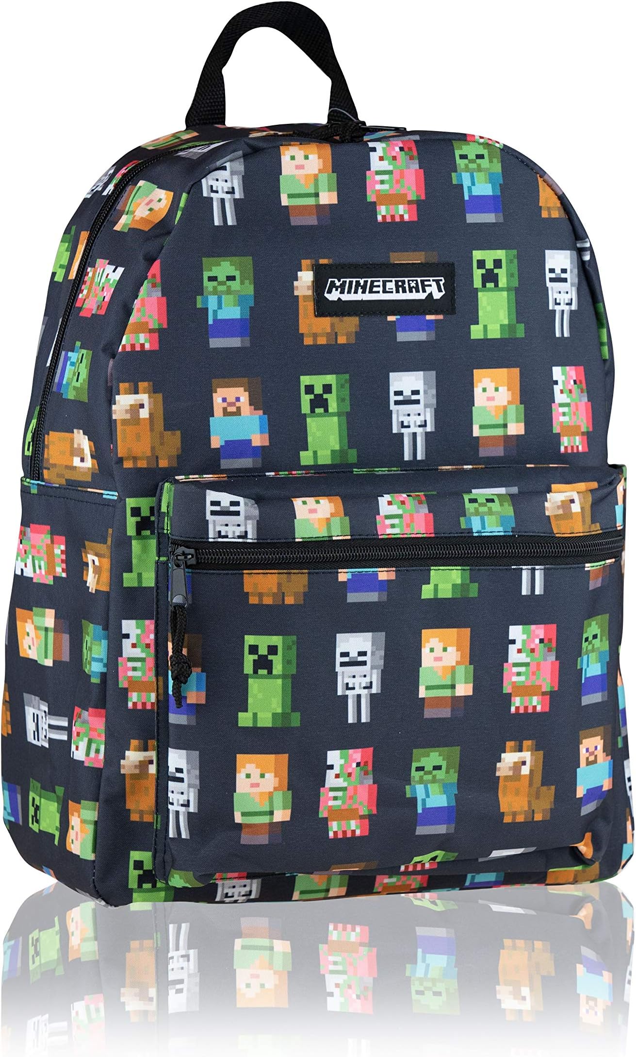 Teen Multi Character Backpack, Black/Green, 31 x 30 x 5 cm, Games