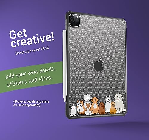 Miniatura 6 de TineeOwl Funda para iPad Pro de 12.9 pulgadas 2022, 2021, 2020, 2018 (6, 5, 4 y 3 generación) Ultra Delgada Mate Transparente, Compatible con Carga