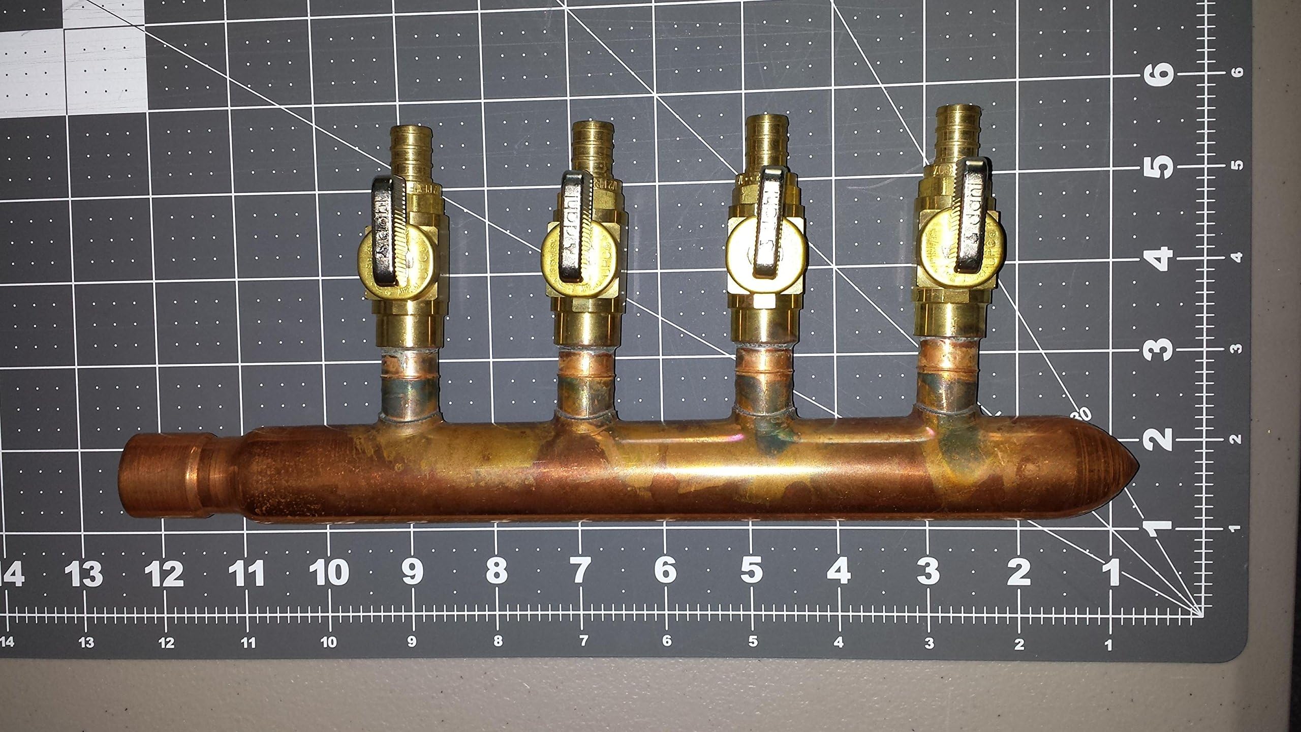 4 Port 1/2'' PEX Manifold 3/4'' Trunk 1/2'' Branch by Sioux Chief Manufacturing