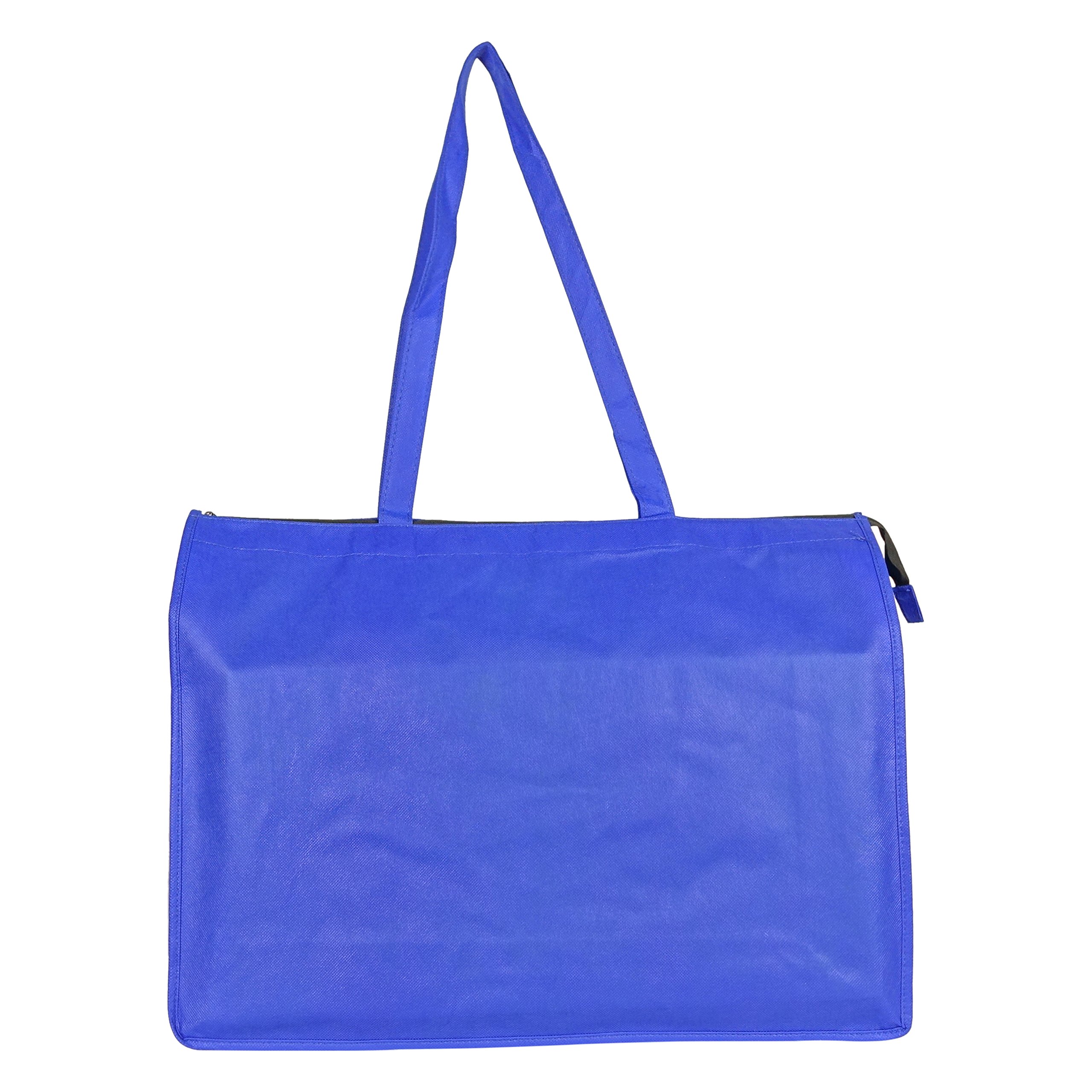 NuFazes 20" x 16" Non-Woven Reuseable Recycled Grocery Bag with Zippered Opening (Tote)