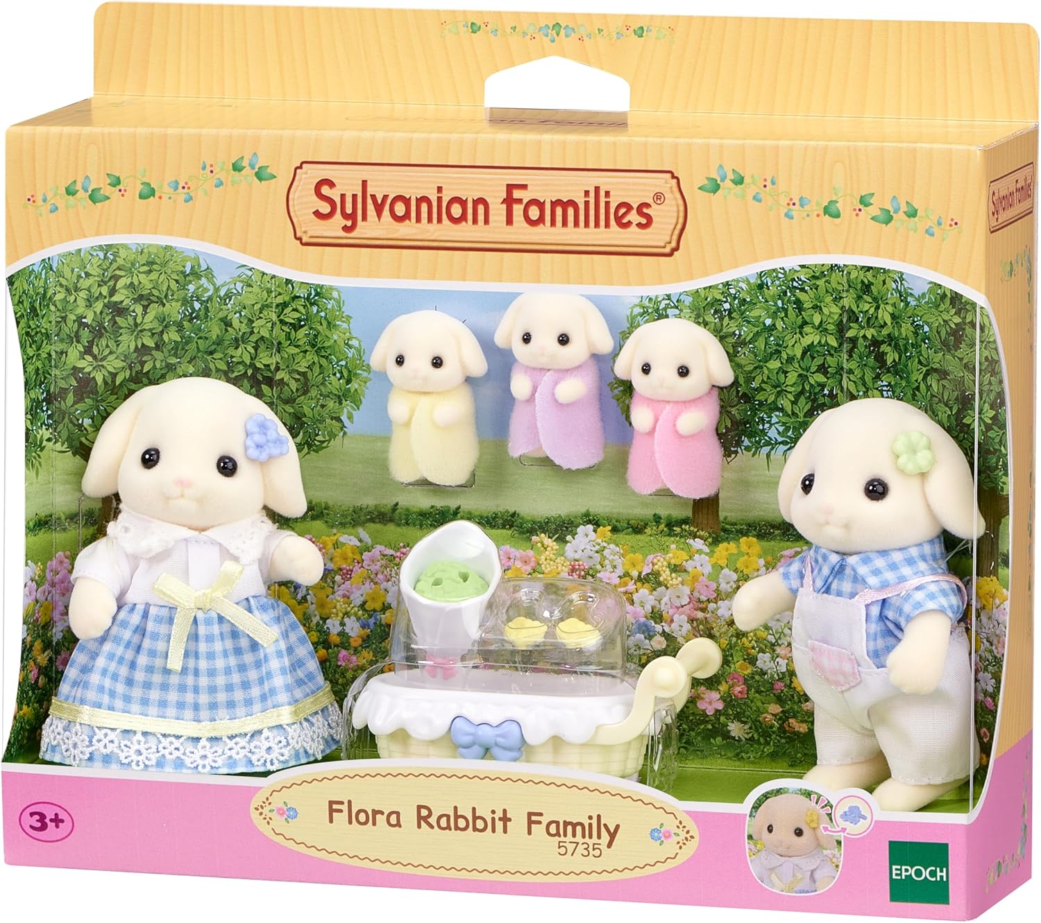 Sylvanian Families - The Aries Rabbit Family - 5735 - Mini Dolls