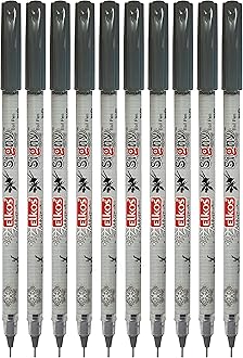 ELKOS BLACK Ballpoint Pens, 0.7mm Fine Point, Pack of 20, Signy Ball Pens, Smooth Writing, Perfect School Office Home Use, ZOFAX Black Ball Pen